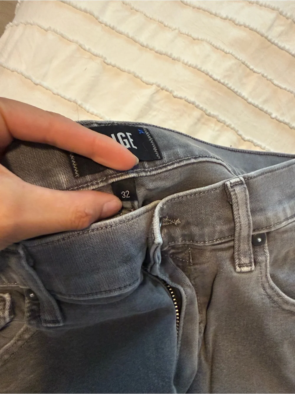 Paige Men’s Gray Classic Stretch Jeans